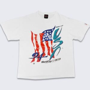 World Cup Soccer Vintage 90s USA Magic Johnson T's T-Shirt